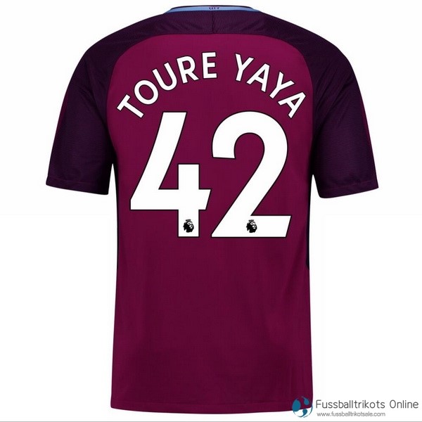 Manchester City Trikot Auswarts Toure Yaya 2017-18 Fussballtrikots Günstig